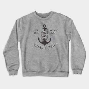 Weller Bros: Wellerman sea shanty logo (dark text) Crewneck Sweatshirt